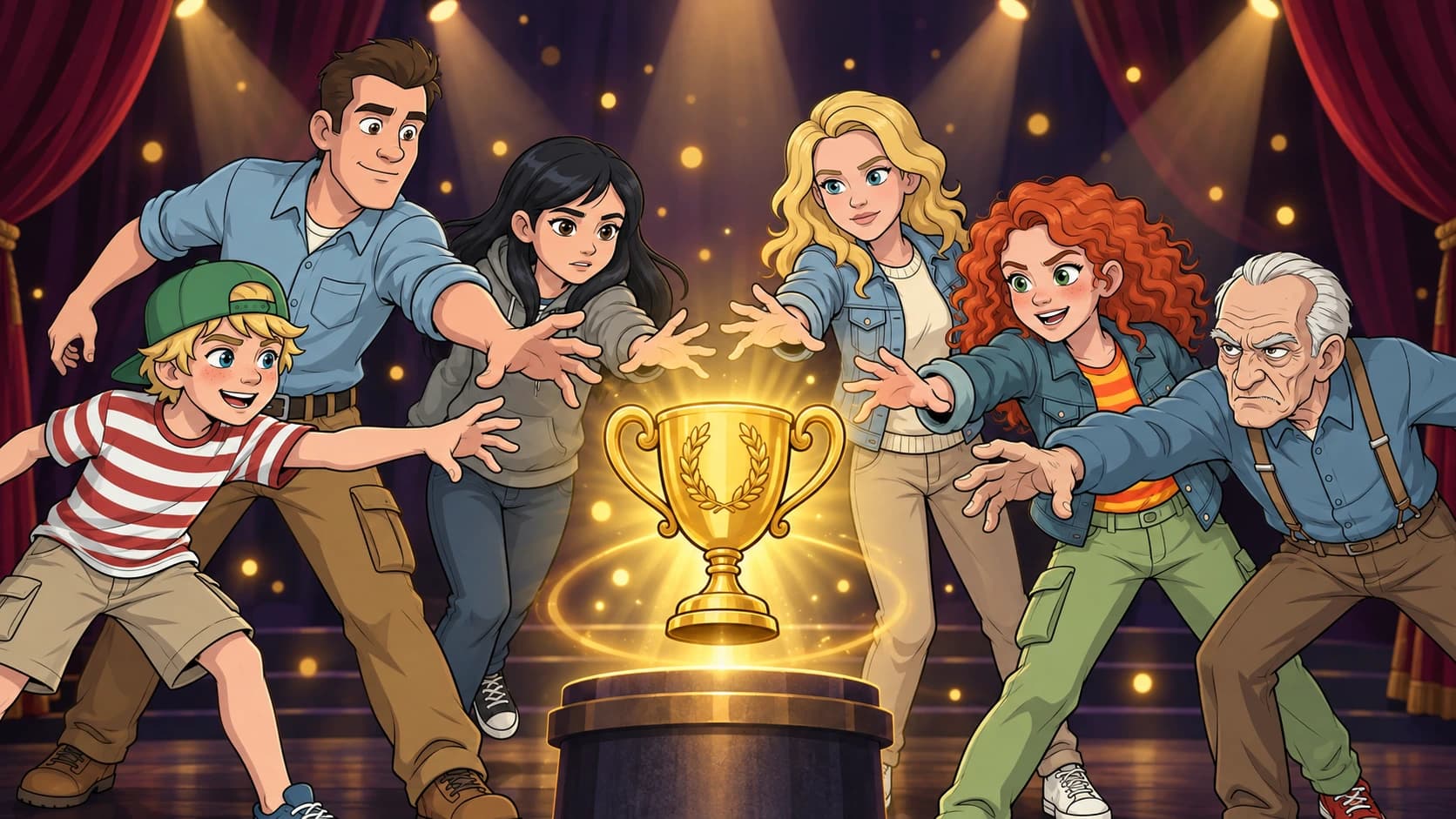 A Família Smith disputa o troféu de soletração