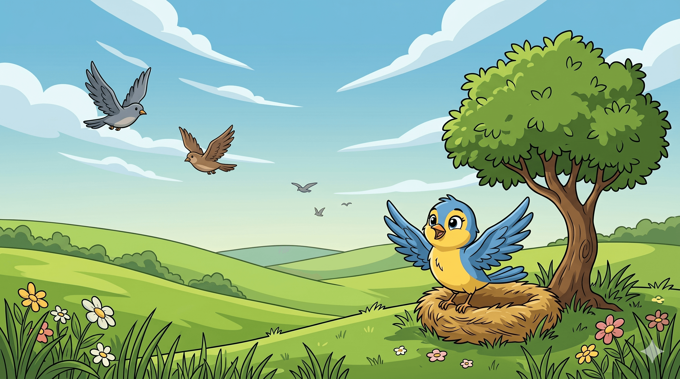 Capa da história The Little Bird