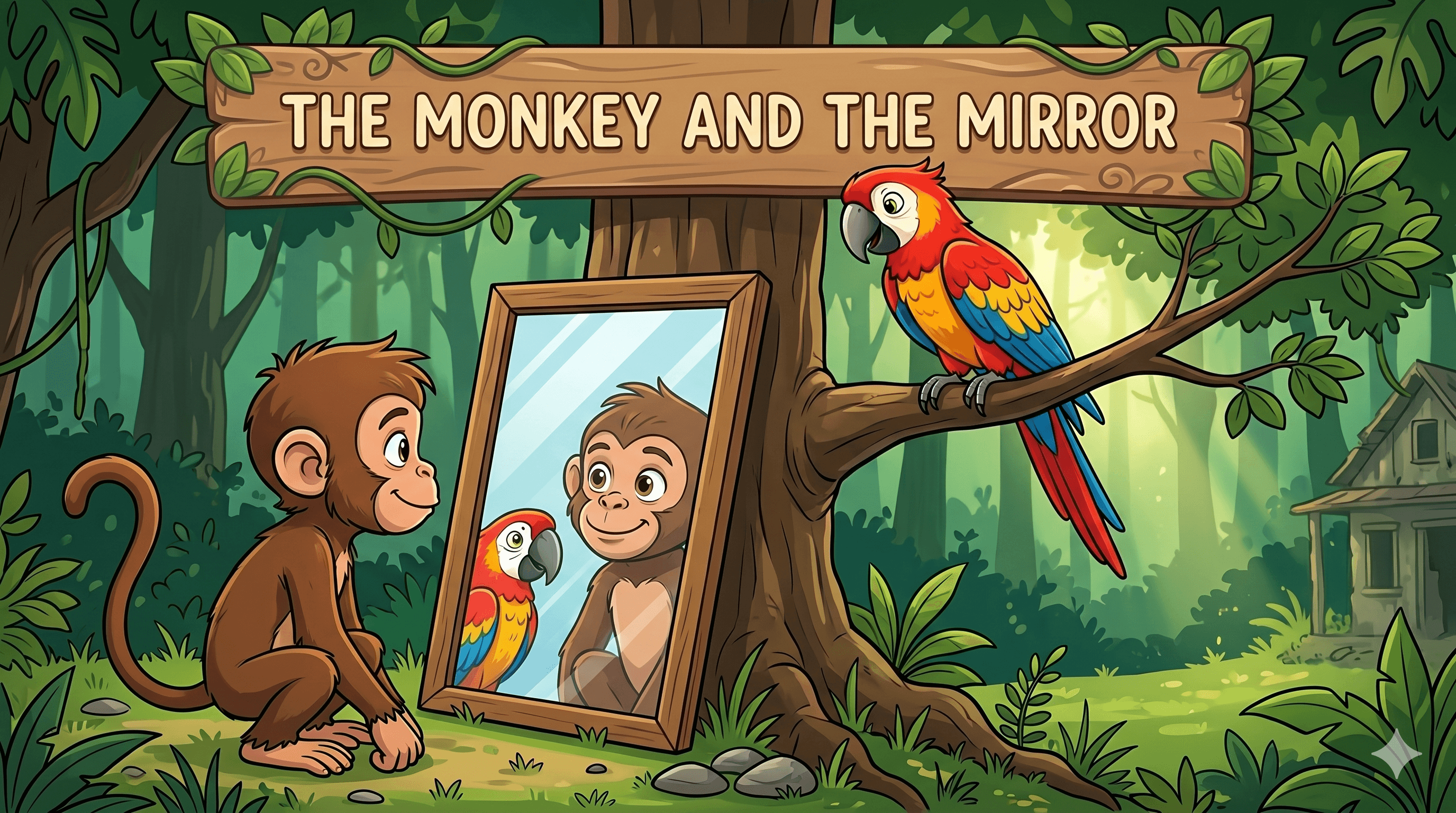 Capa da história The Monkey and the Mirror