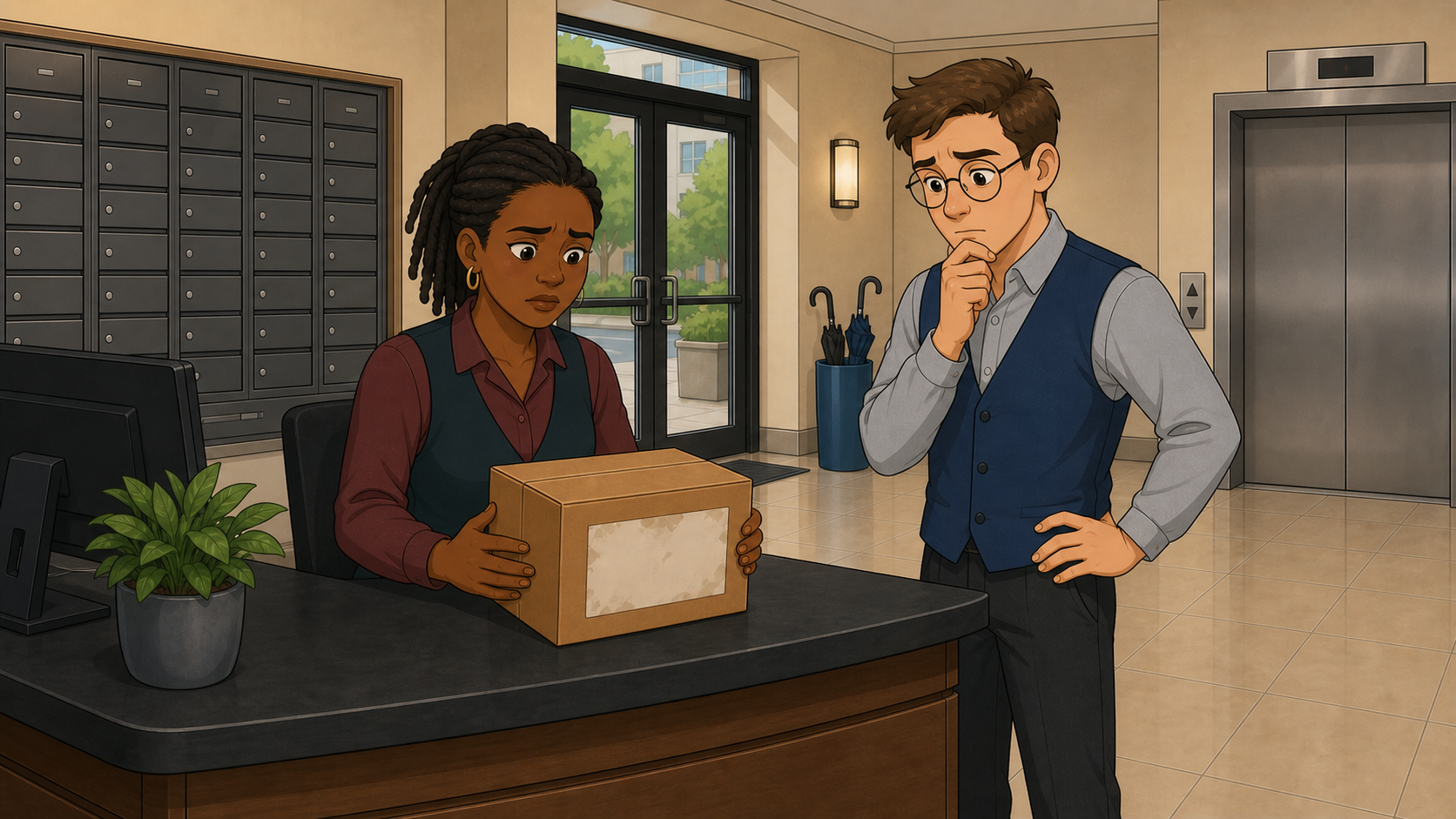 Cena 1 de 7 da história The Package Without a Name
